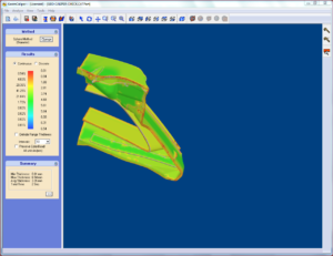 3D wall thickness analysis